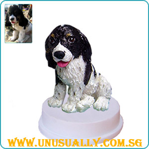 Personalized 3D Caricature Dog Figurine